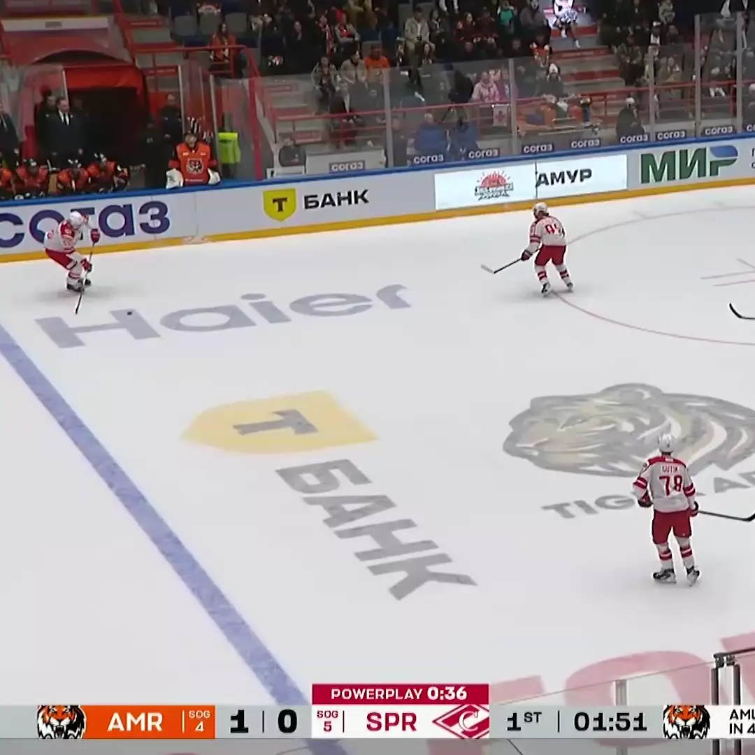 Серия 🐯 Амура в 1️⃣3️⃣ матчей без пропущенных голов в меньшинстве прервалась сегодня после