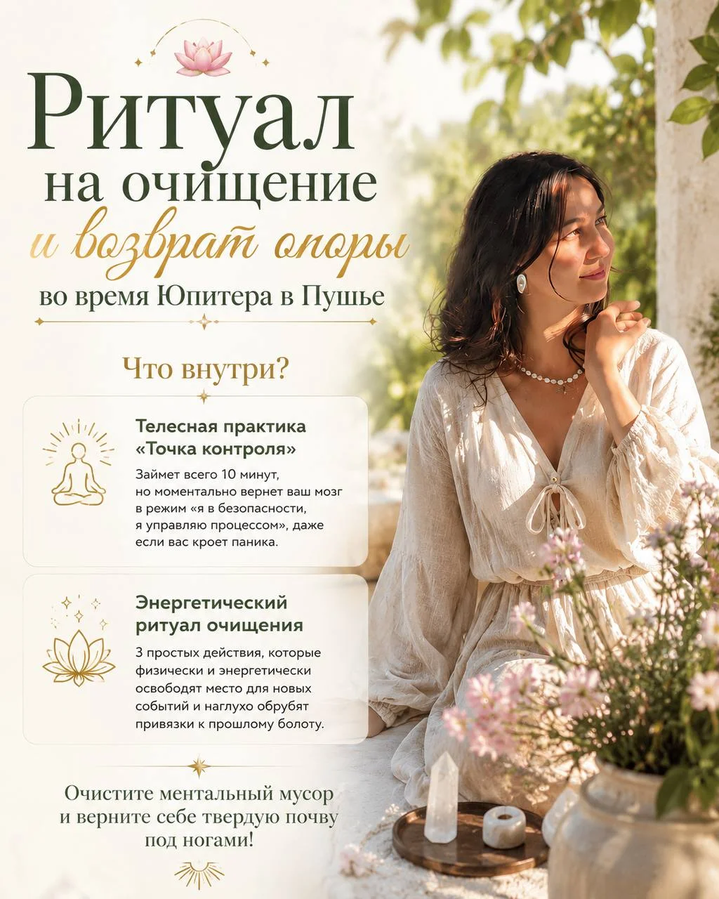 🪷 Ритуал на очищение во время Юпитера в Пушье
