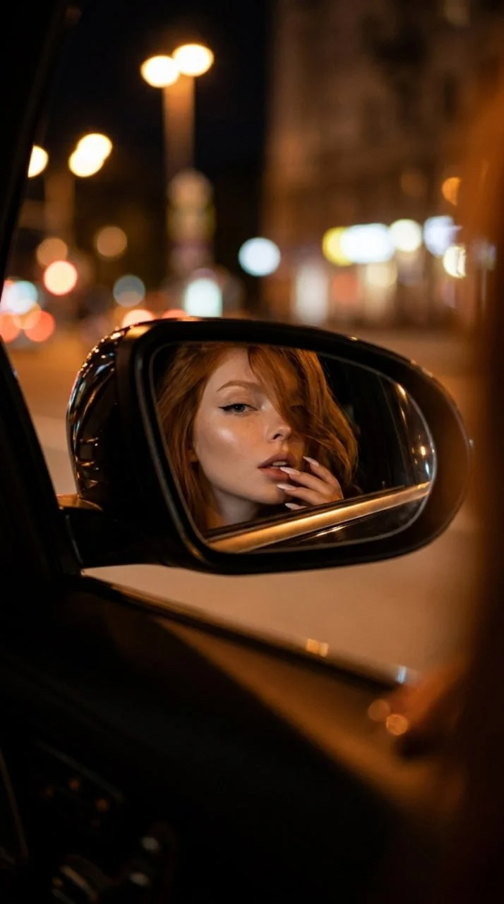 🚘 Фото в зеркале машины