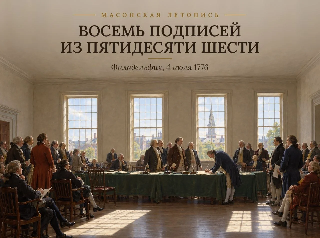 📜 МАСОНСКАЯ ЛЕТОПИСЬ