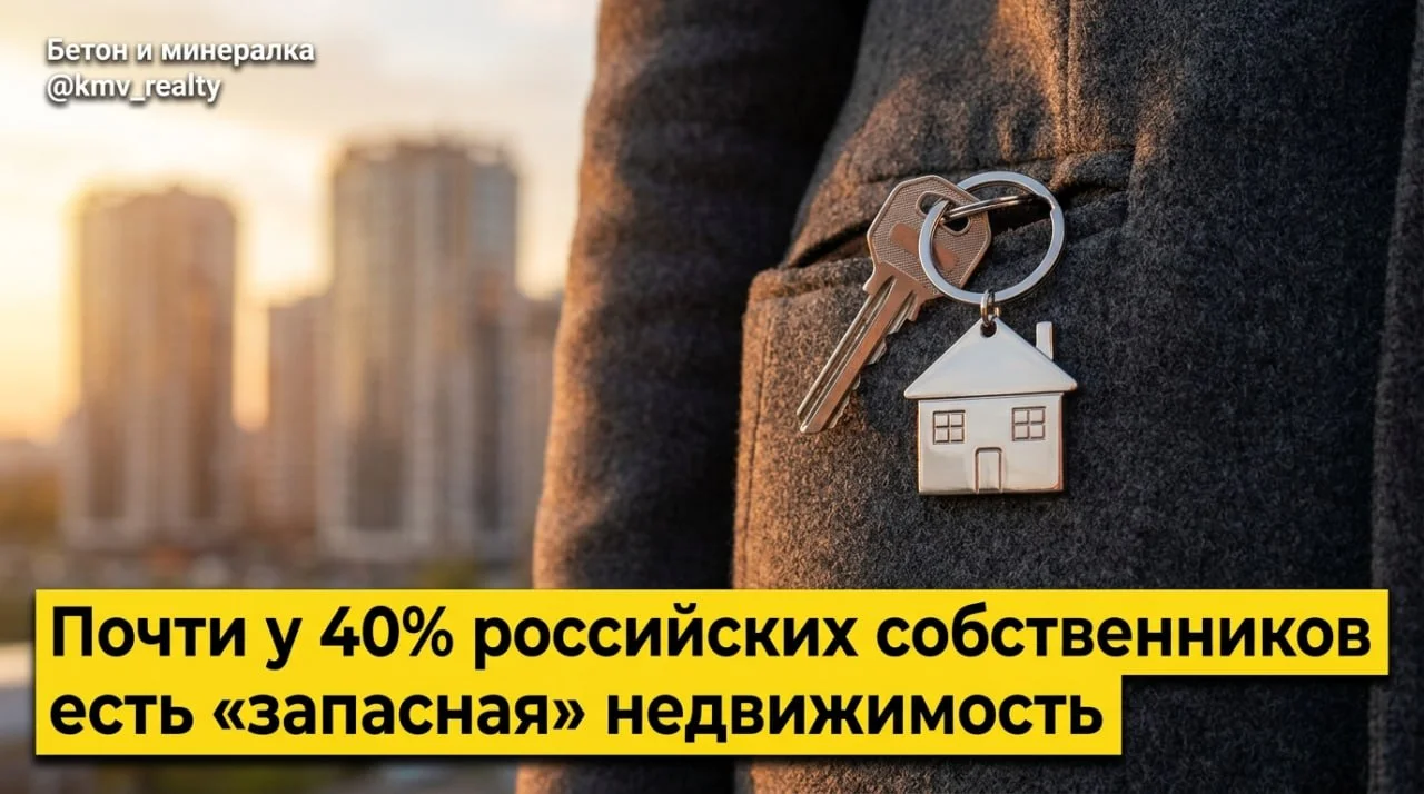 Почти у 40% российских собственников есть запасная недвижимость