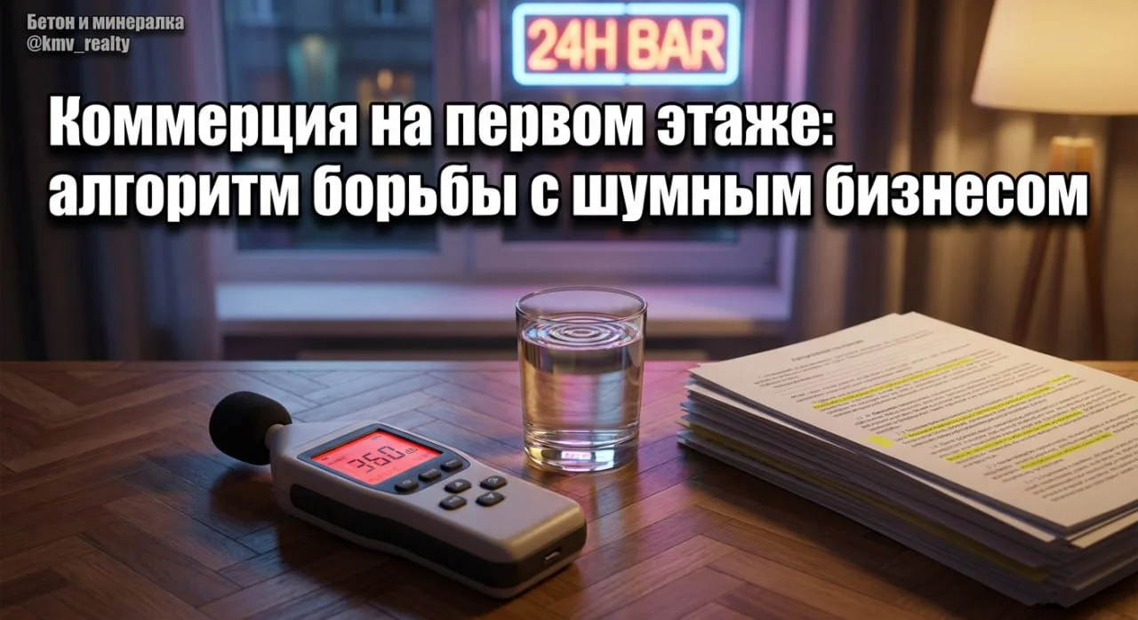 Коммерция на первом этаже: алгоритм борьбы с шумным бизнесом