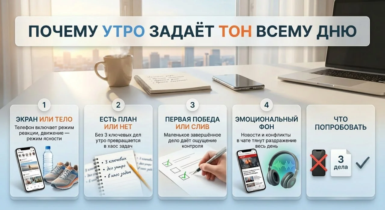 ⁉️Почему утро задаёт тон всему дню
