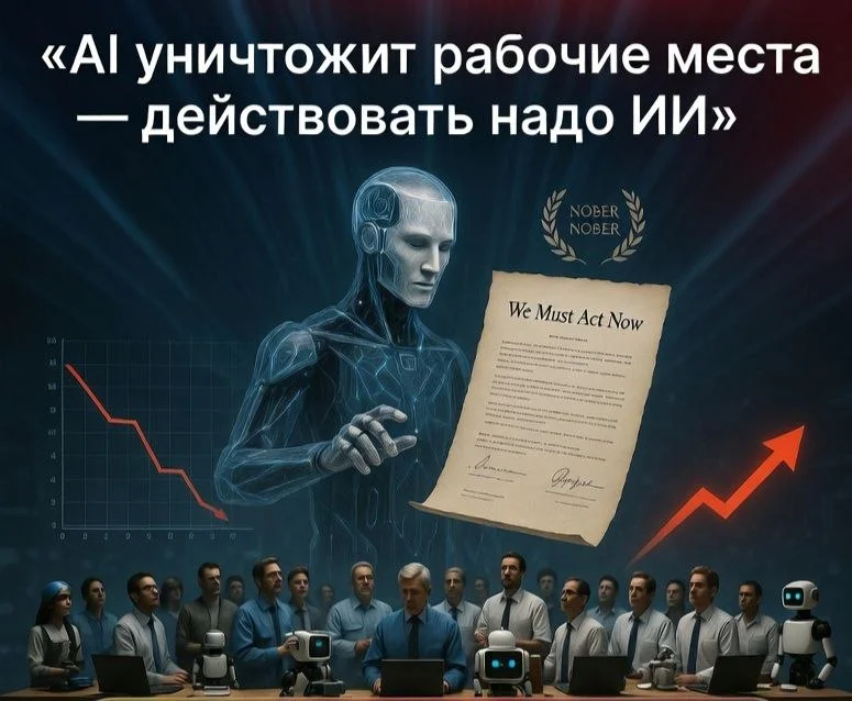 ⚠️ 200 экономистов + 16 нобелевских лауреатов: AI уничтожит рабочие места — действовать надо