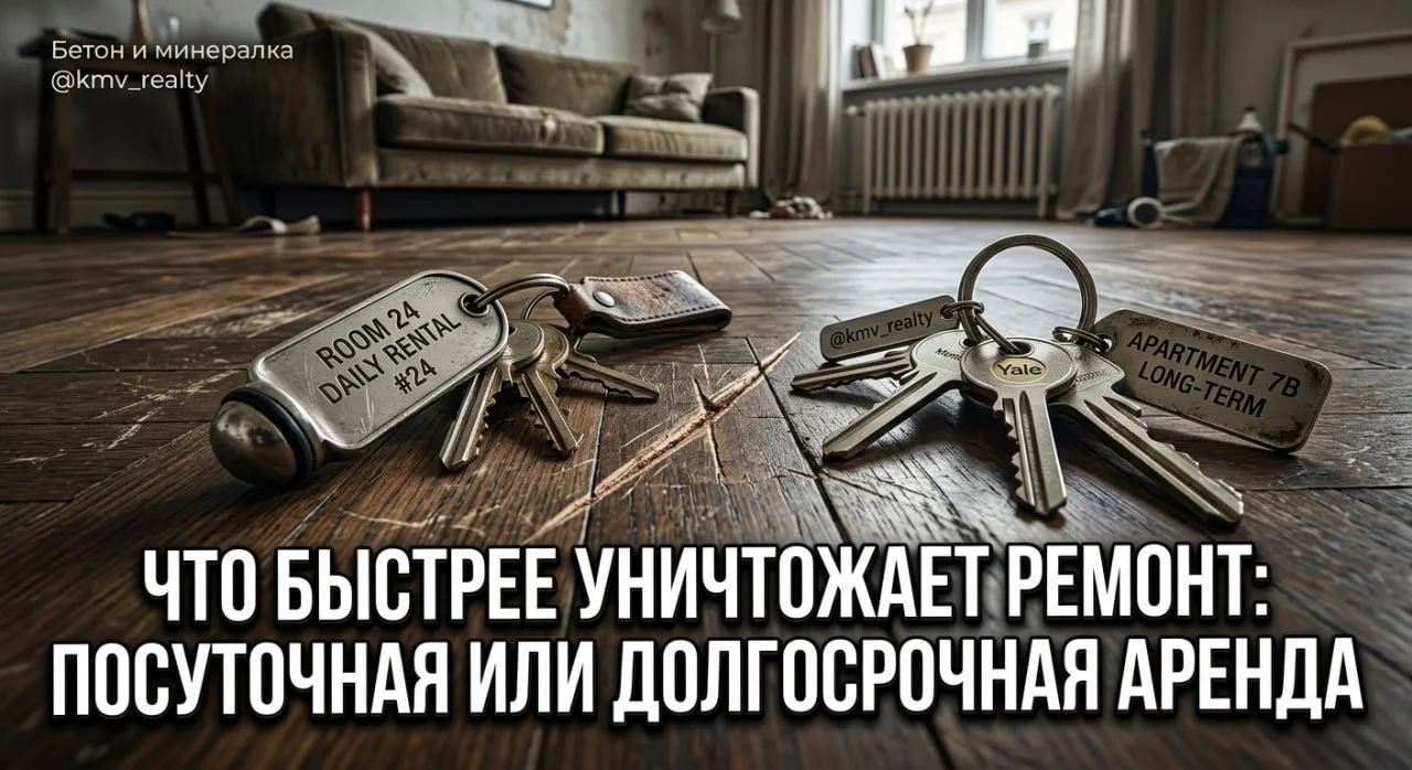 Что быстрее уничтожает ремонт: посуточная или долгосрочная аренда