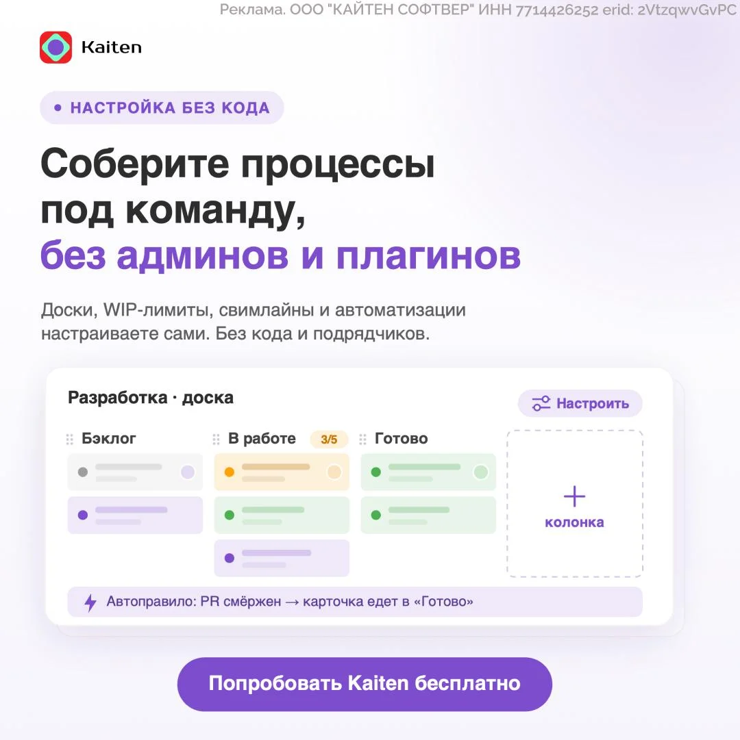 Обзор российского таск-трекера Кайтен
