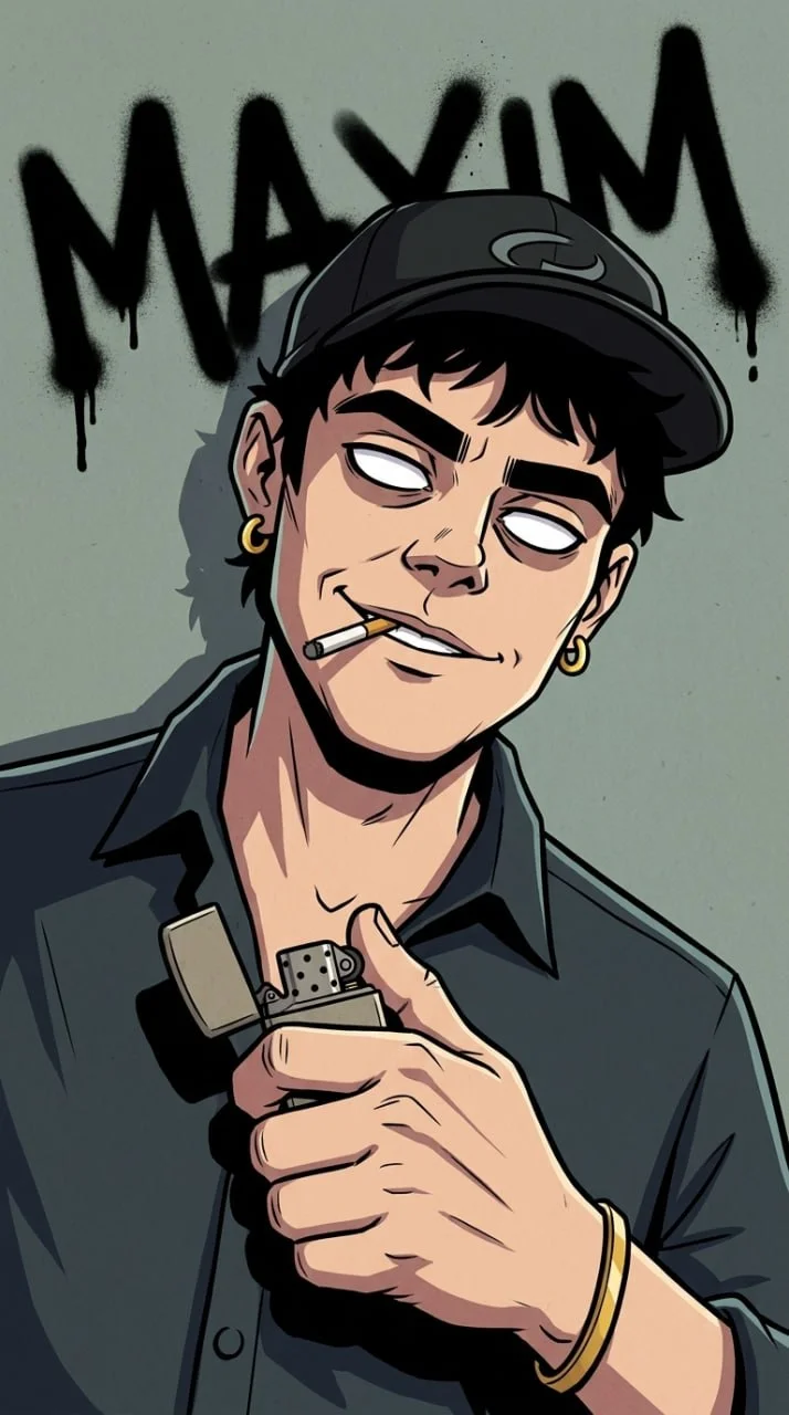 🚬 Иллюстрация в стиле Gorillaz