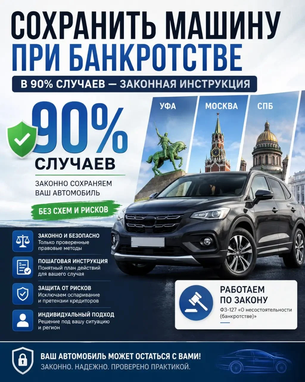 Заберут ли автомобиль при банкротстве?