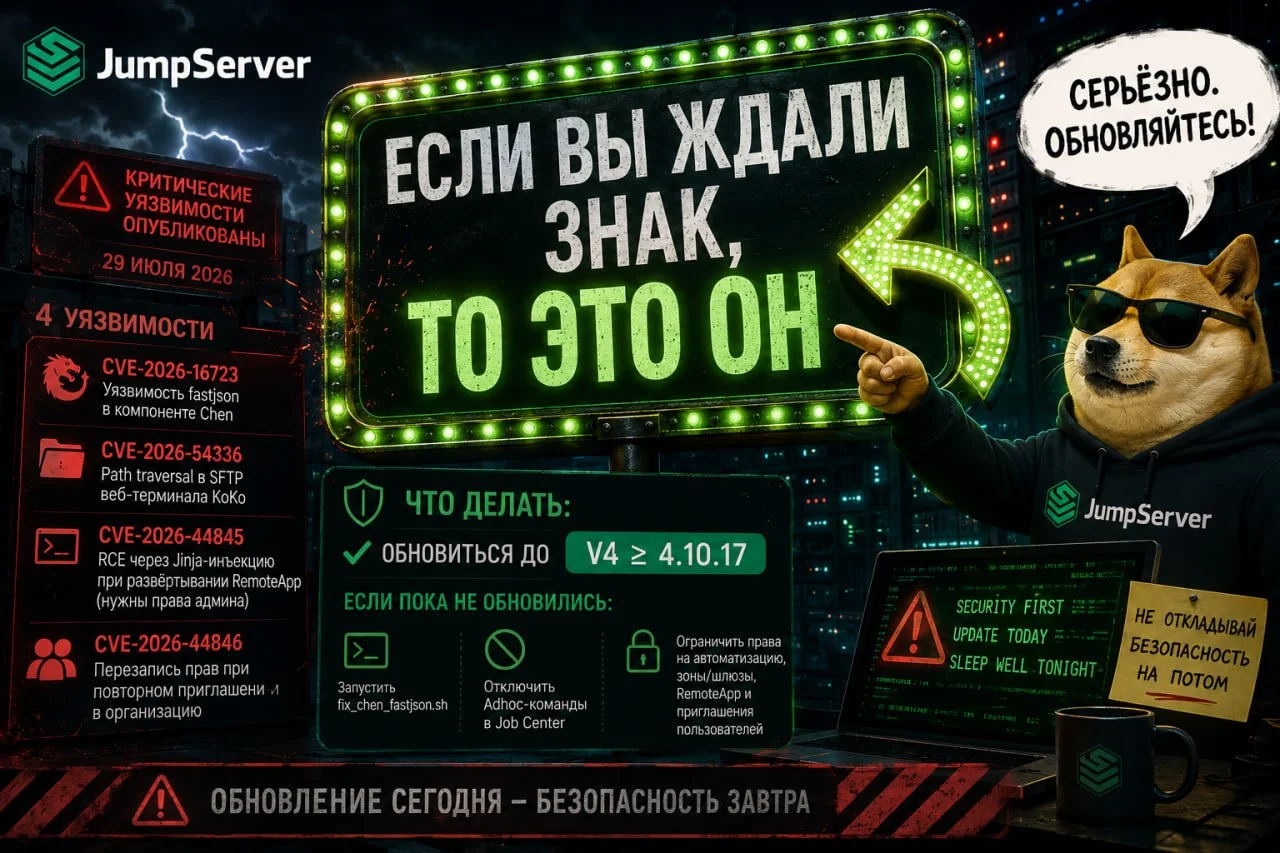 Опубликована критическая уязвимость в JumpServer