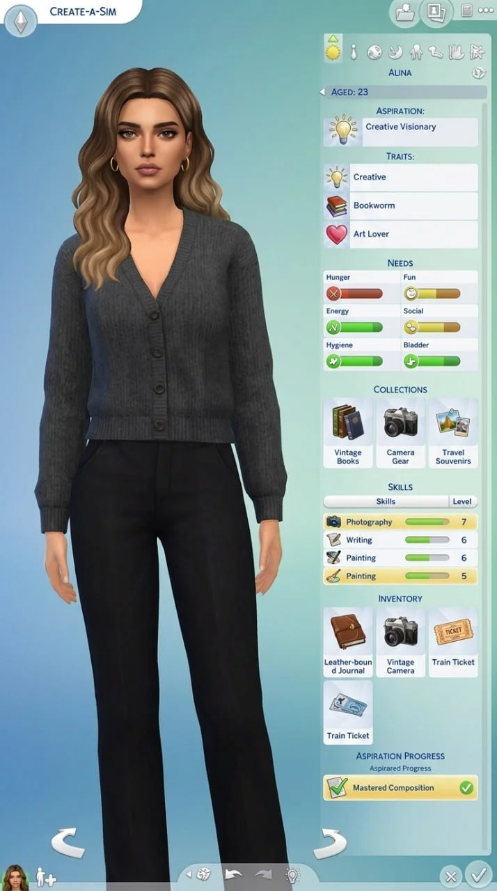 😄Фотокарточка Sims
