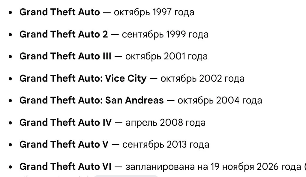 Эх, а ведь были времена, когда нам не нужно было ждать 13 лет ради следующей части серии ГТА 🥲