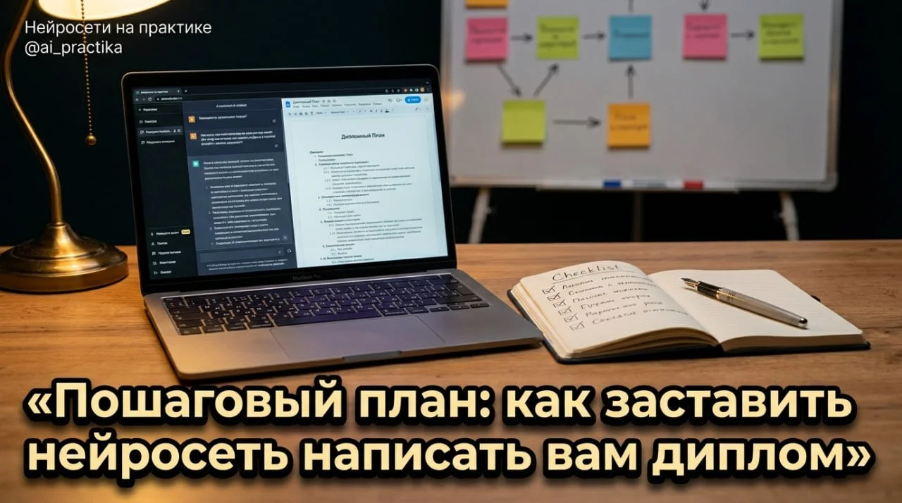 Пошаговый план: как заставить нейросеть написать вам диплом