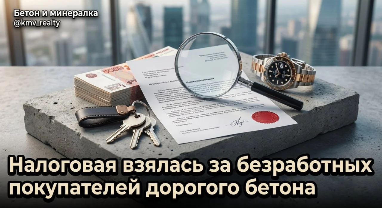 Налоговая взялась за безработных покупателей дорогого бетона