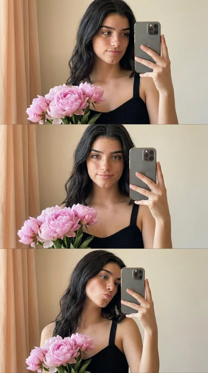 🌺 Коллаж с пионами