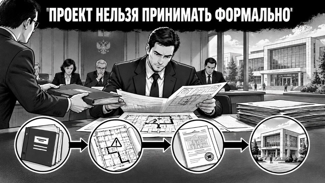 ОШИБКА ПРОЕКТИРОВЩИКА НЕ ОТМЕНЯЕТ ОТВЕТСТВЕННОСТЬ ЗАКАЗЧИКА ЗА ПРИЁМКУ ПРОЕКТА