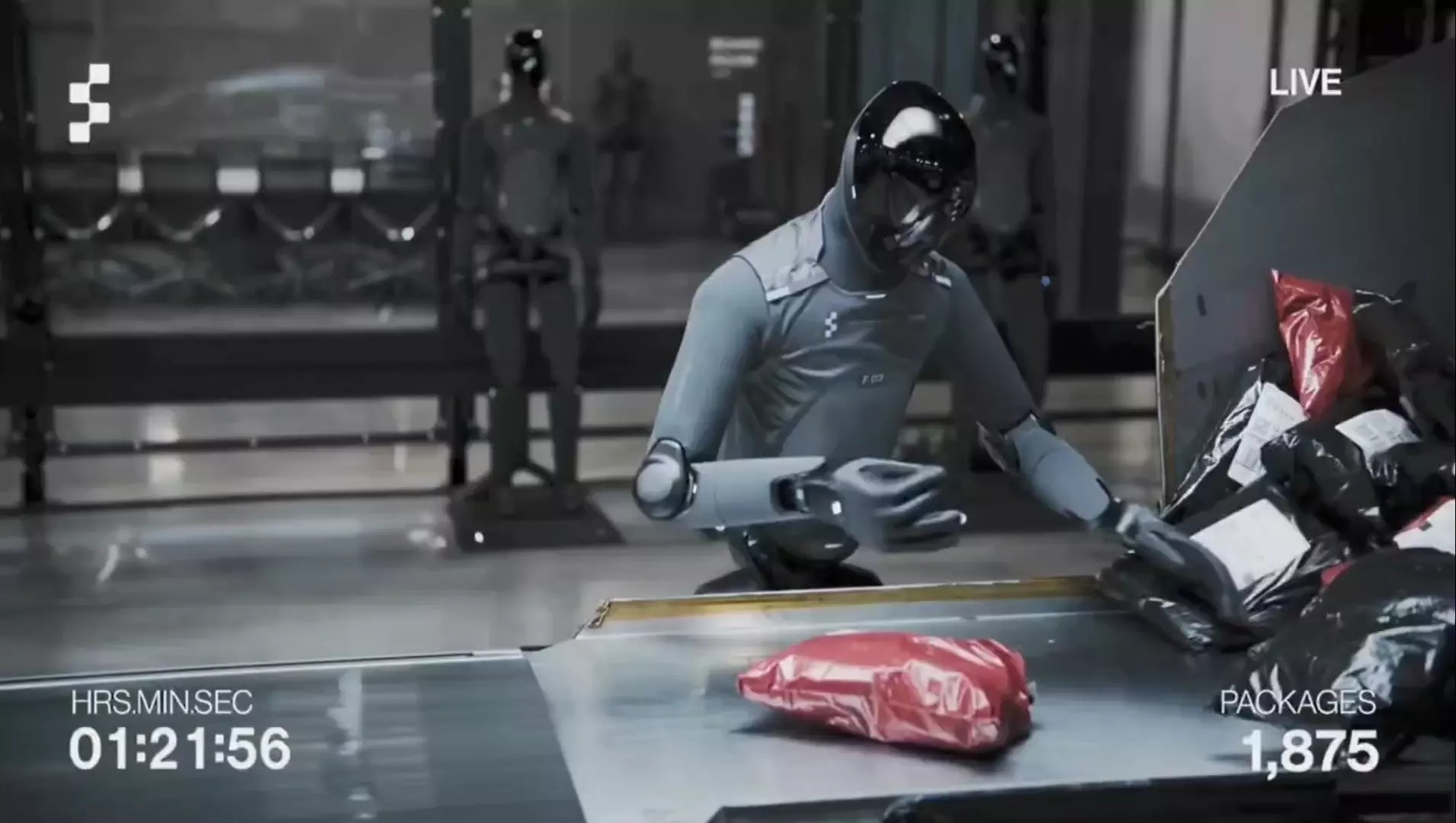 Figure AI запустила стрим рабочей смены андроида Helix-02