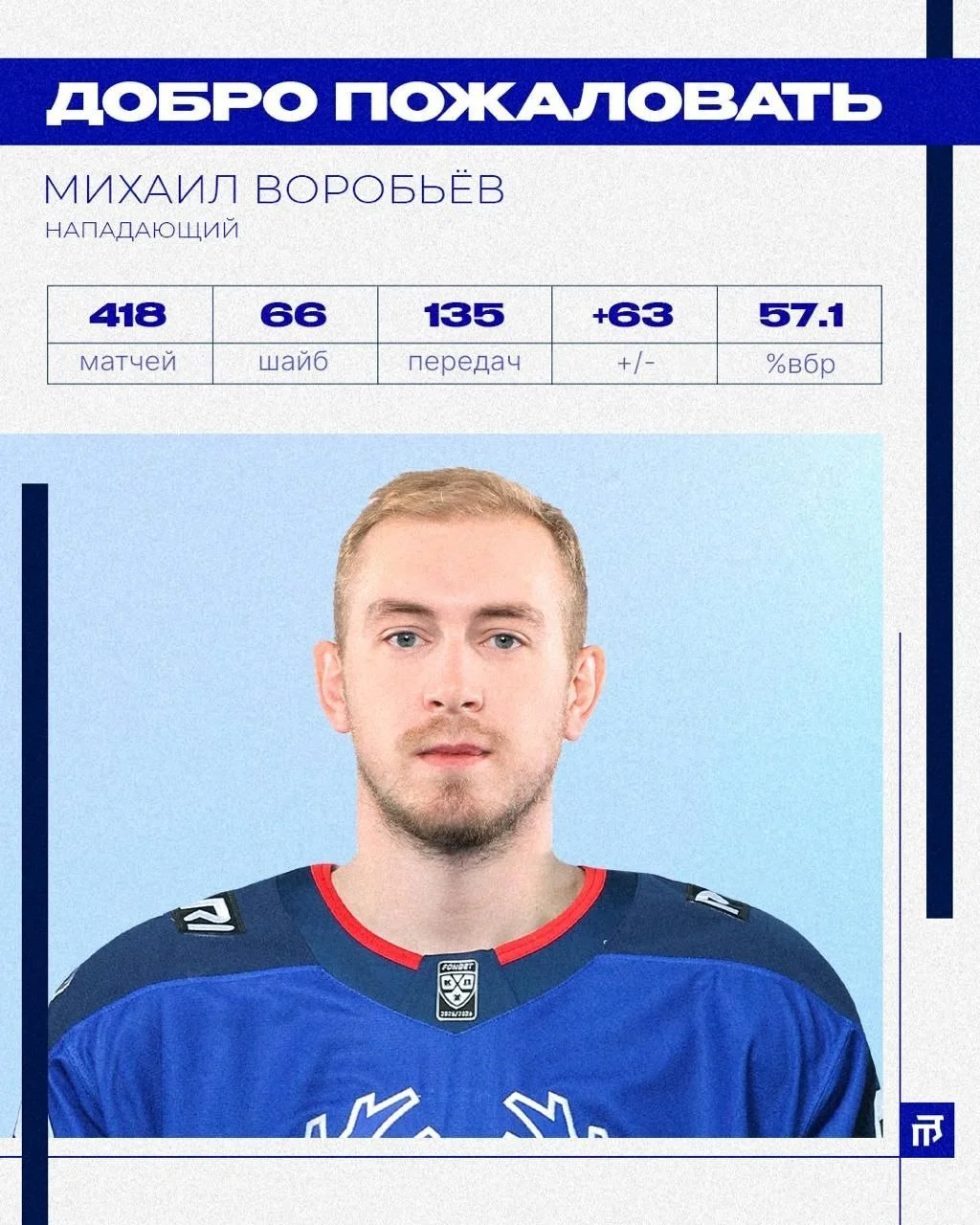 🦌 Торпедо объявило о подписании контракта с нападающим Михаилом Воробьевым 📝