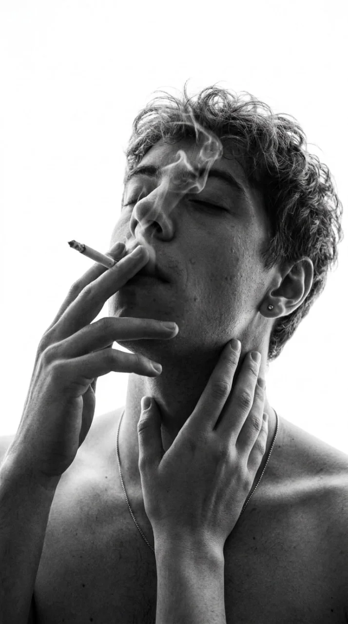 🚬 Мужское фото в дыму