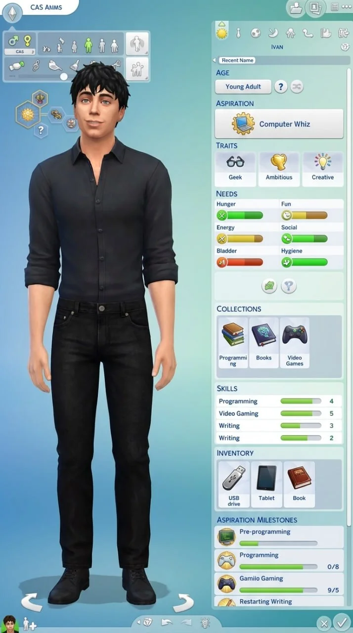 😄Фотокарточка Sims