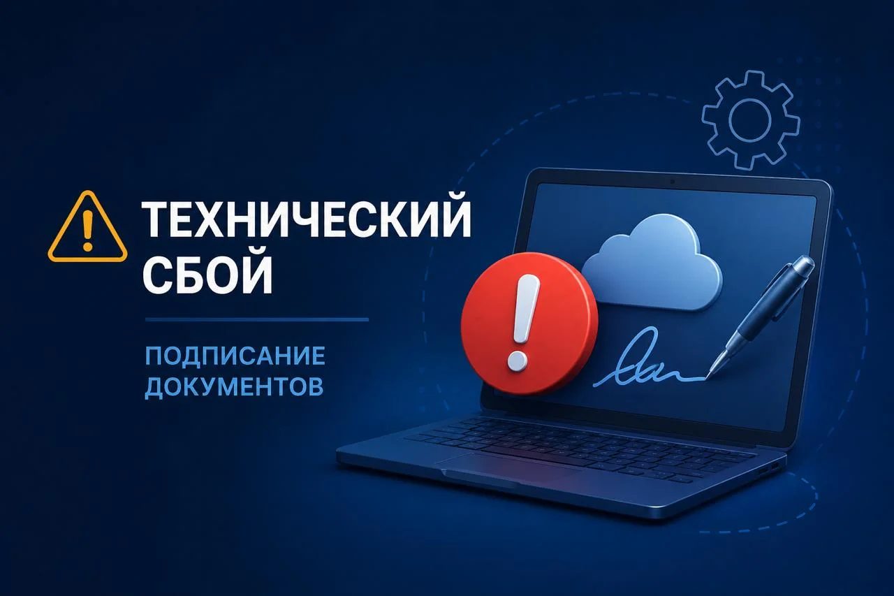 ⚠️ Технический сбой | Подписание документов