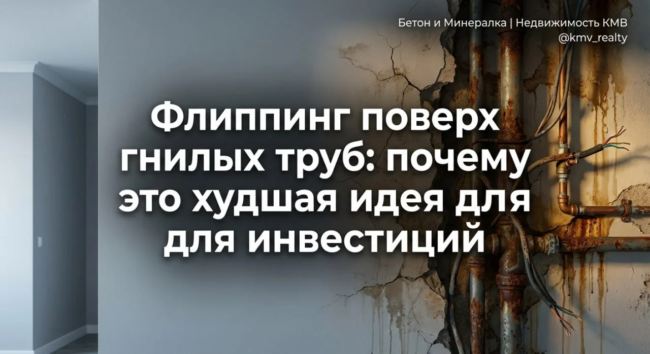 Флиппинг поверх гнилых труб: худшая идея для инвестиций