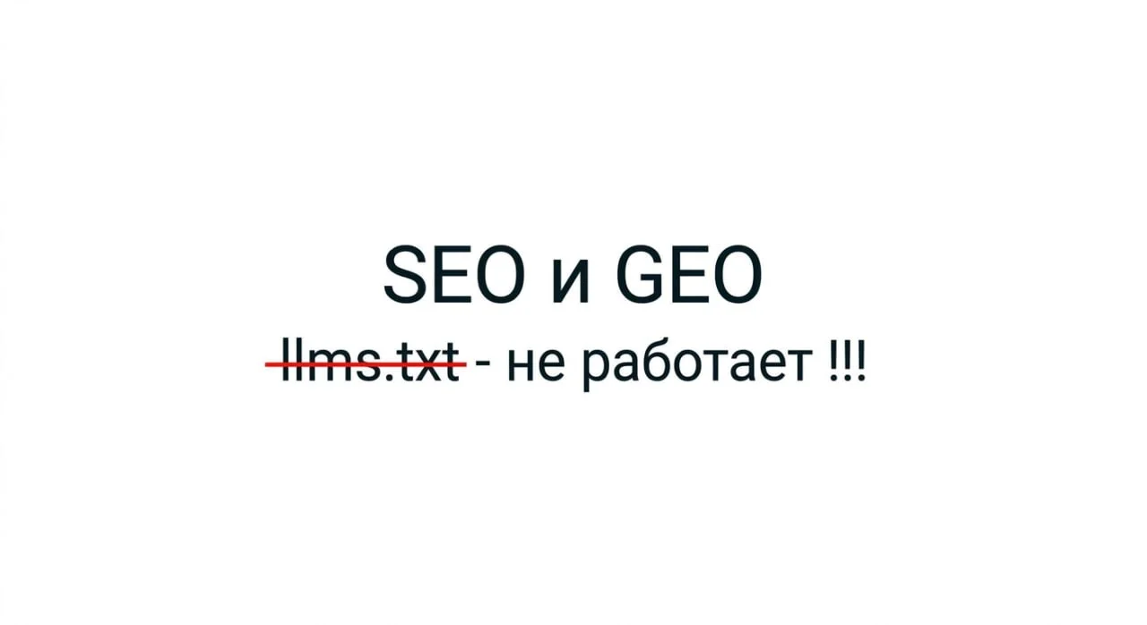 В SEO и GEO не РАБОТАЕТ !!