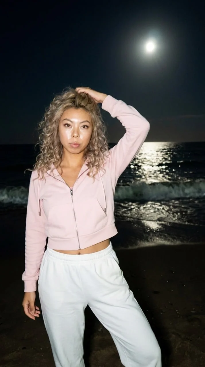 🌙 Лунная ночь на пляже
