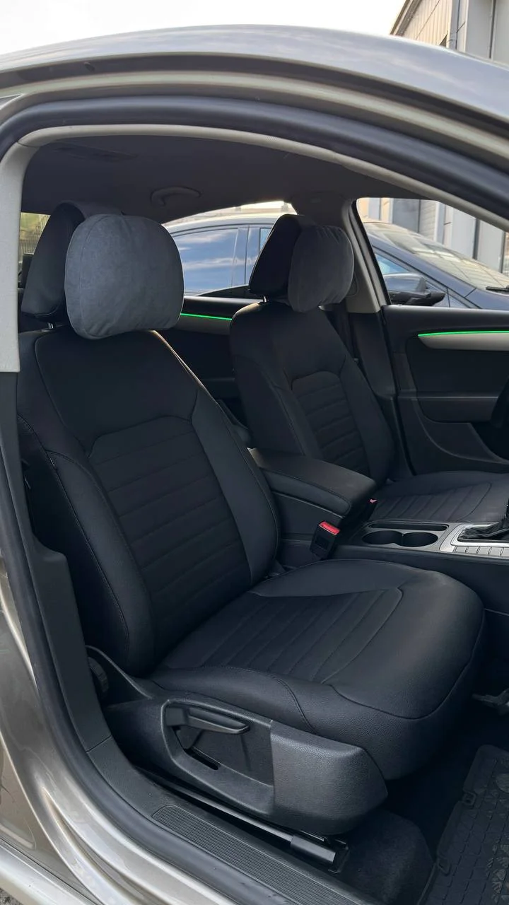 VW Passat B7

Пошит и установлен комплект каркасных чехлов в категории Gold, экокожа Дакота на