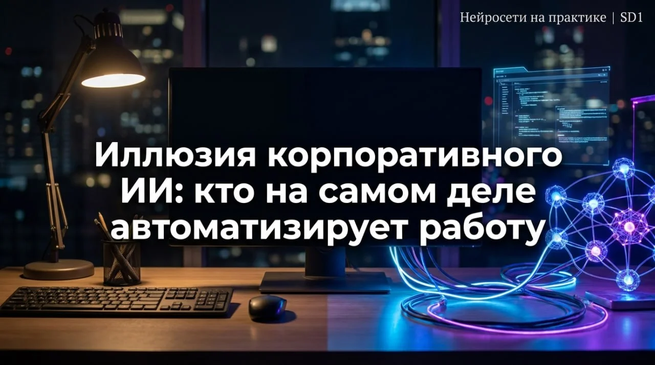 Иллюзия корпоративного ИИ: кто на самом деле автоматизирует работу