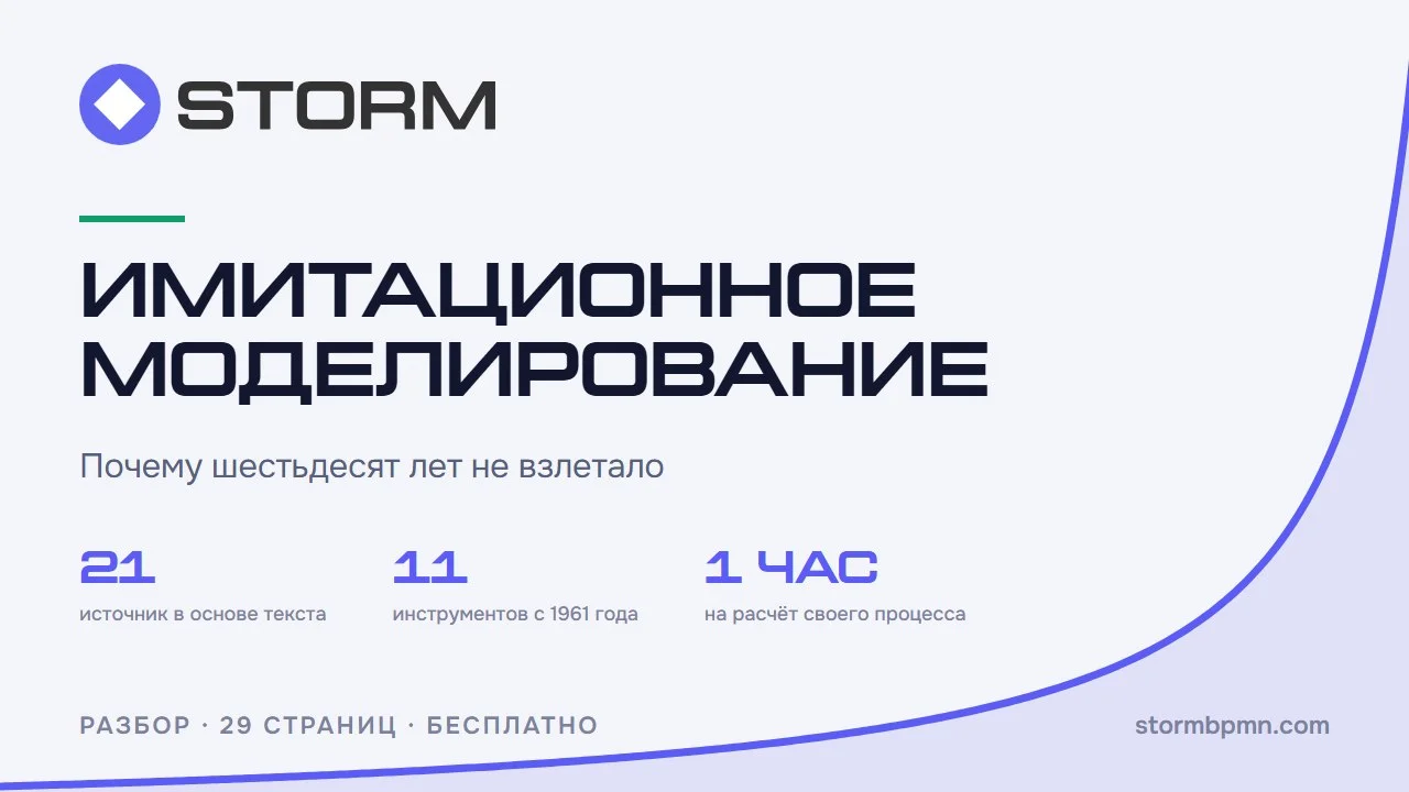 Выложили whitepaper про Имитационное моделирование бизнес-процессов
