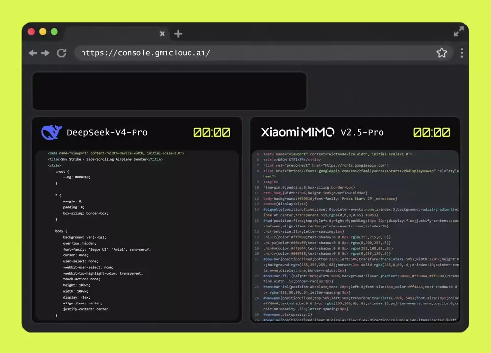 DeepSeek V4 Pro против Xiaomi MIMO V2.5 Pro и MIMO V2.5 Pro выигрывает по двум факторам - примерно