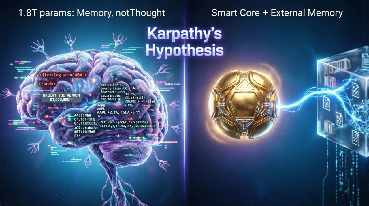 🧠 Карпати: почему гигантские ИИ-модели — это костыль, а не прогресс