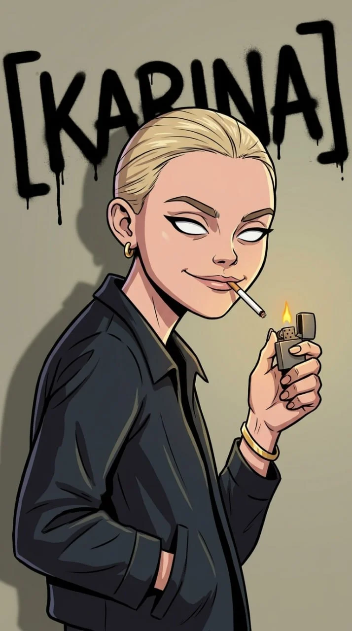 🚬 Иллюстрация в стиле Gorillaz