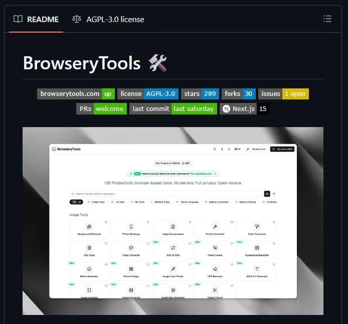 Browserytools — более 136 бесплатных браузерных инструментов для повышения продуктивности и для