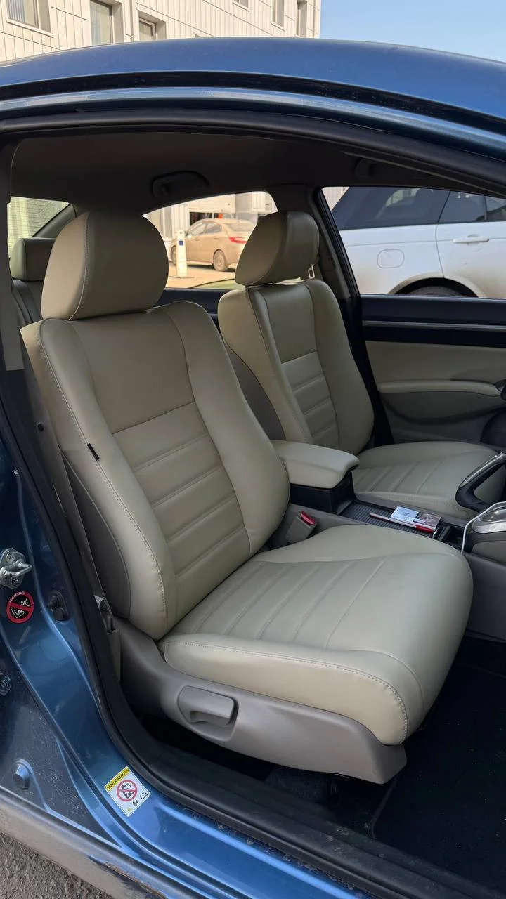 Honda Civic 8
Пошит и установлен комплект каркасных чехлов в категории Gold в бежевом цвете
