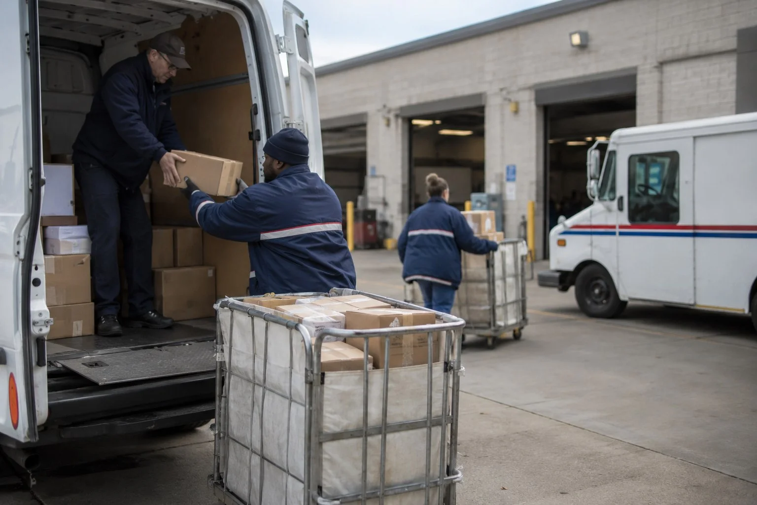 Amazon и USPS тестируют дневную передачу посылок