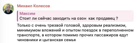Стоит ли сейчас заходить на Озон как продавец?
