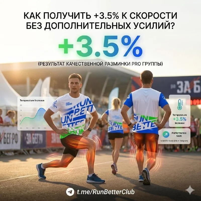 Как бесплатно повысить эффективность бега на 3,5% ещё до старта?