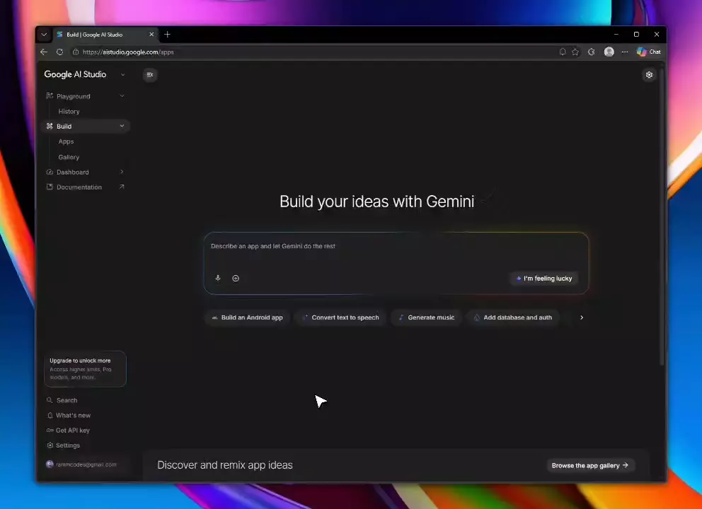 В Google AI Studio теперь можно вайбкодить приложения для Android