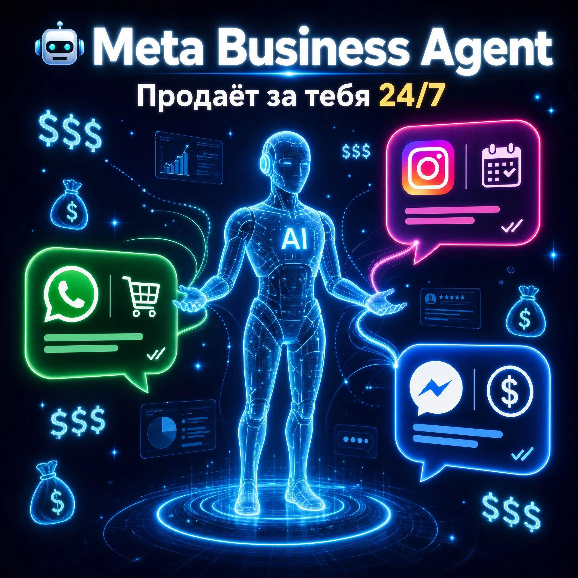 🤖 Meta запустила AI-агента, который продаёт за тебя 24/7