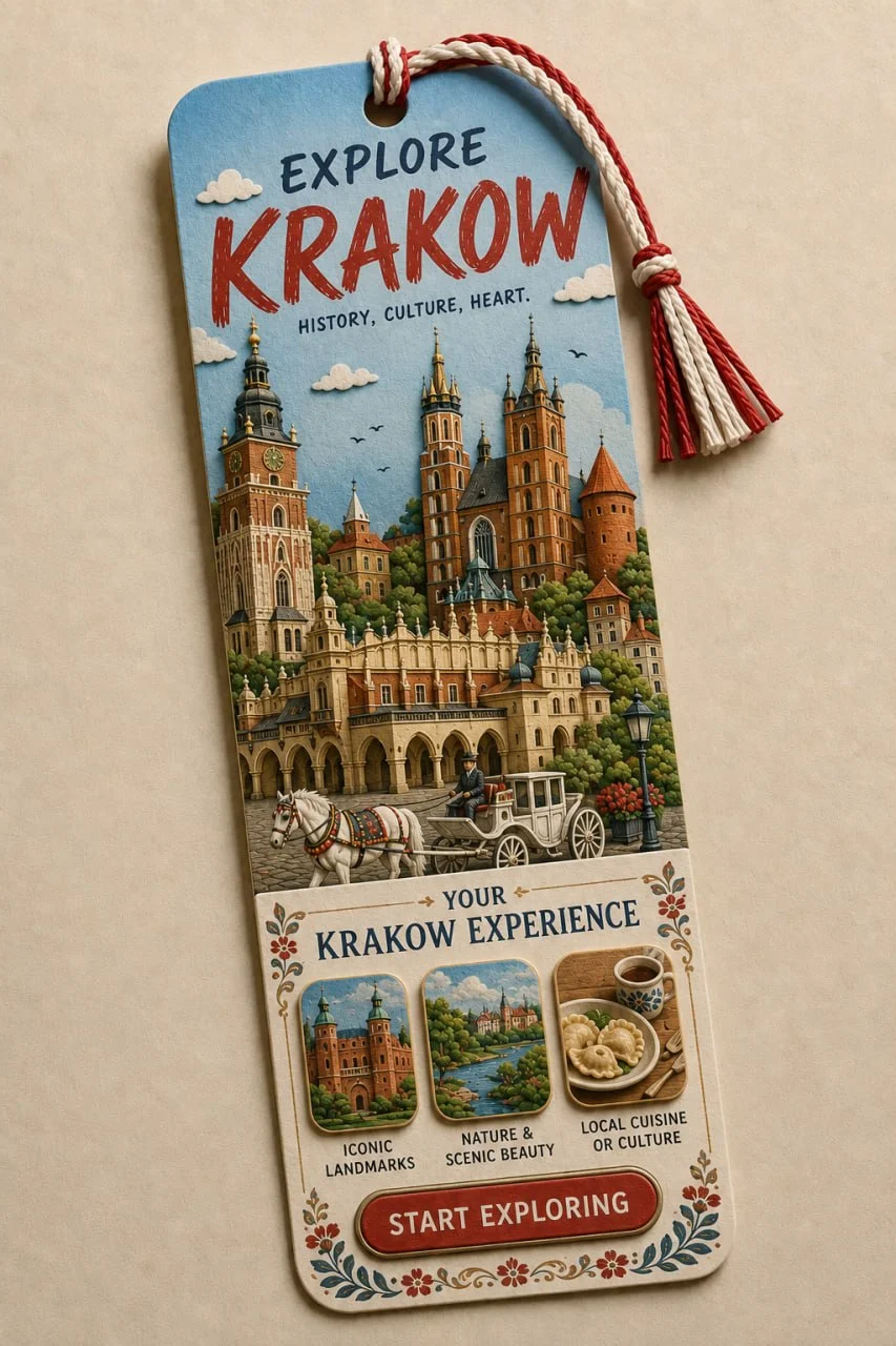 📖 Красивые книжные закладки с вашим городом