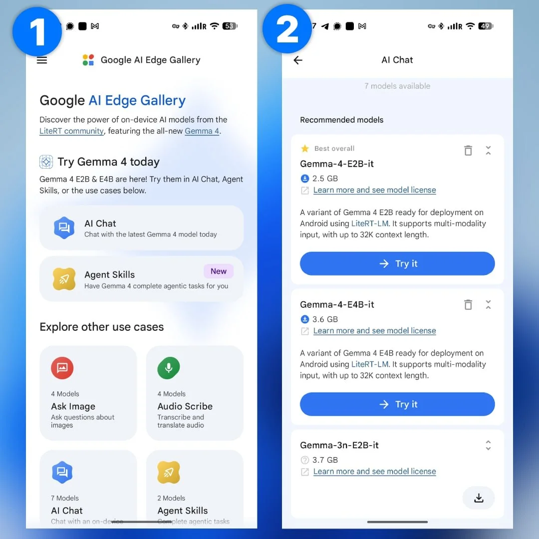 Дружеское напоминание: у Google есть официальное приложение для запуска Gemma 4 прямо на телефоне