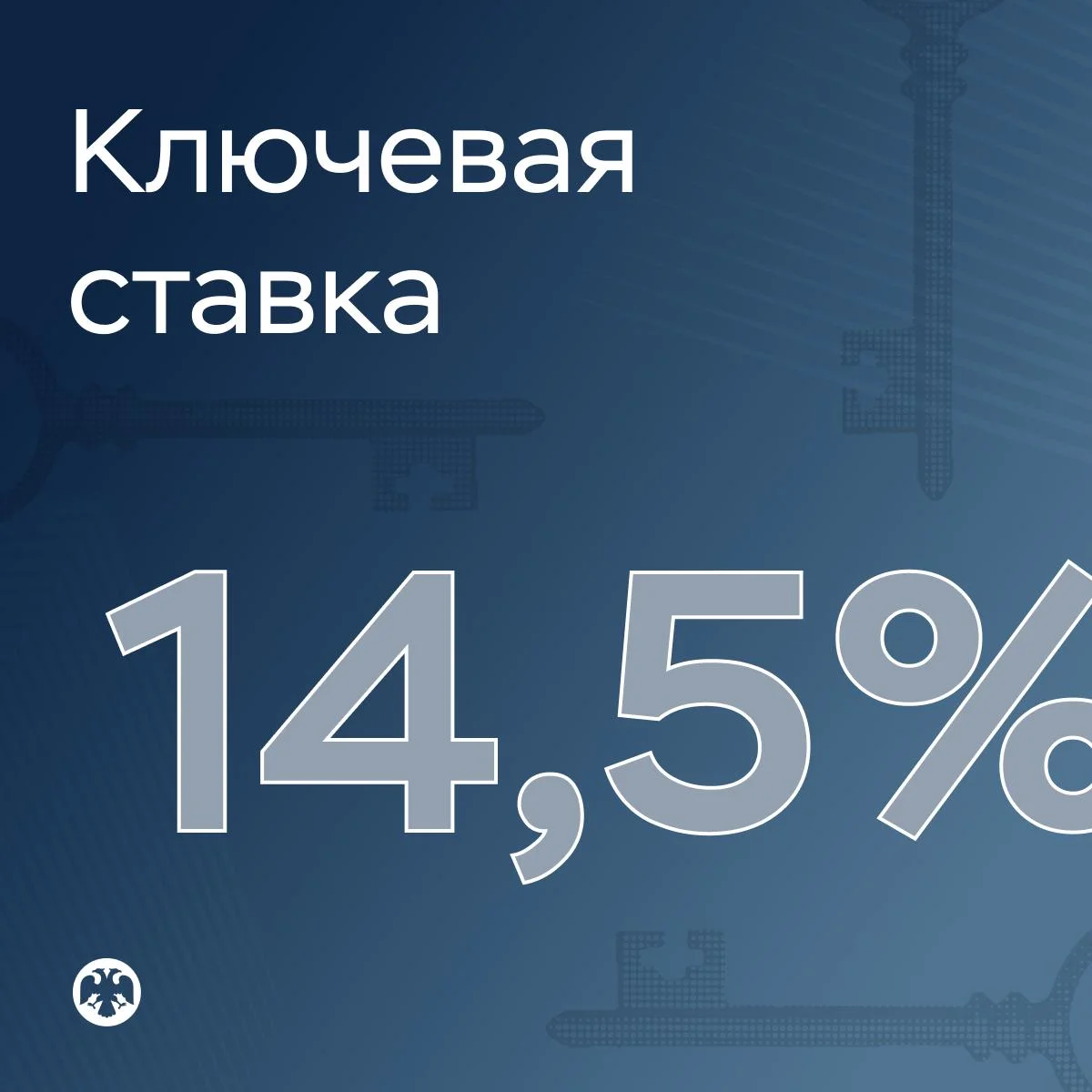 ⚡️ ЦБ понизил ключевую ставку — теперь она 14,5%