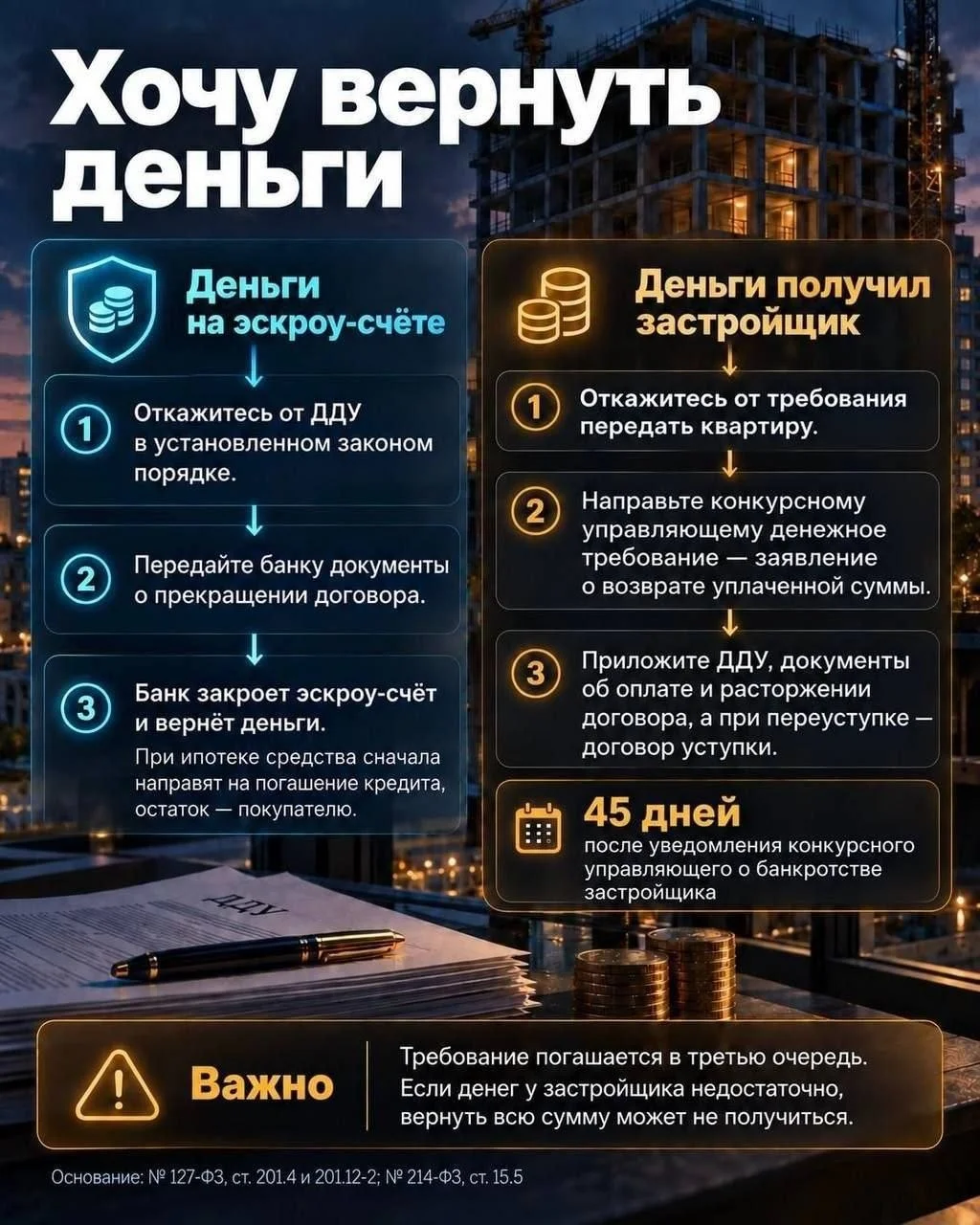 Банкротство застройщика: шансы забрать метры или вытащить деньги
