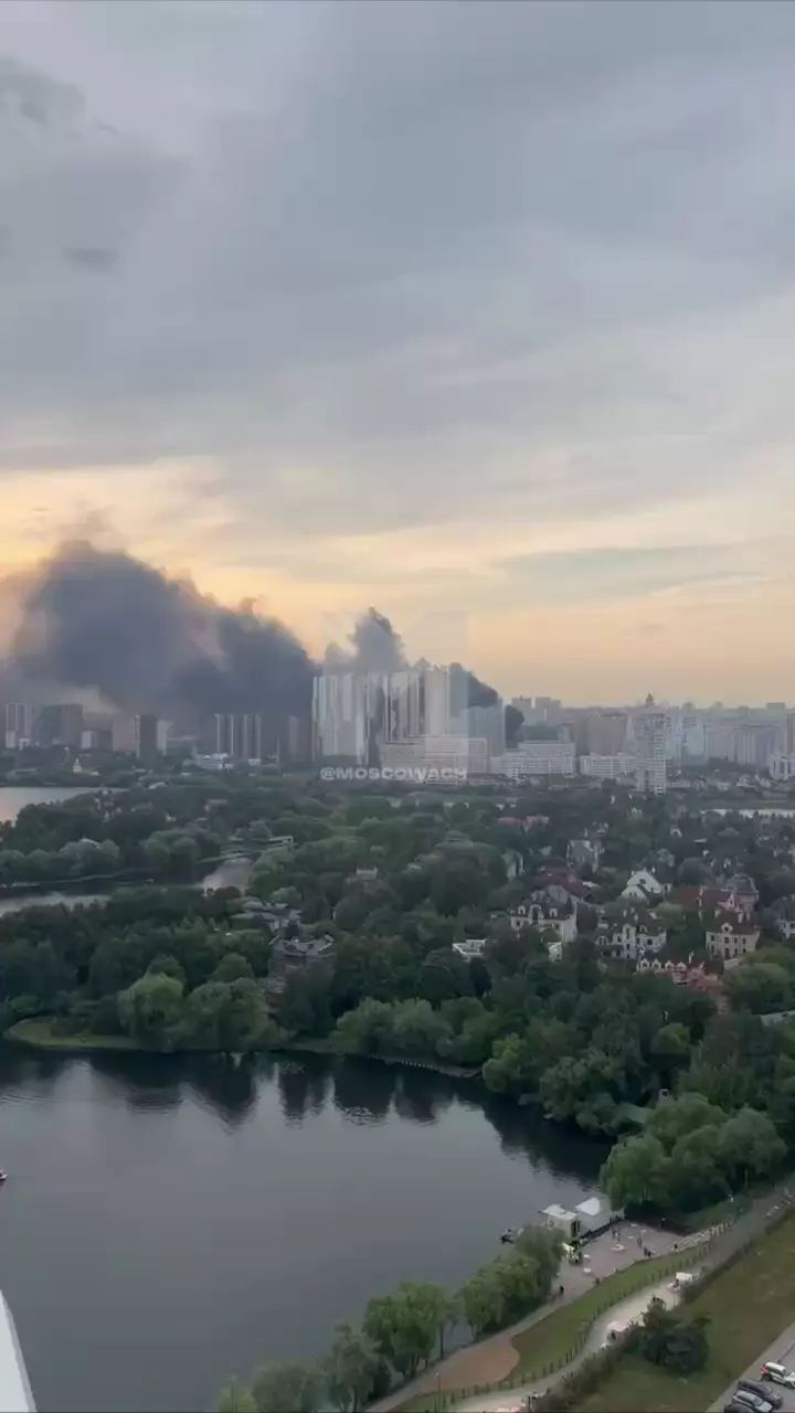 Пожар в ТЦ ТераБит в Красногорске