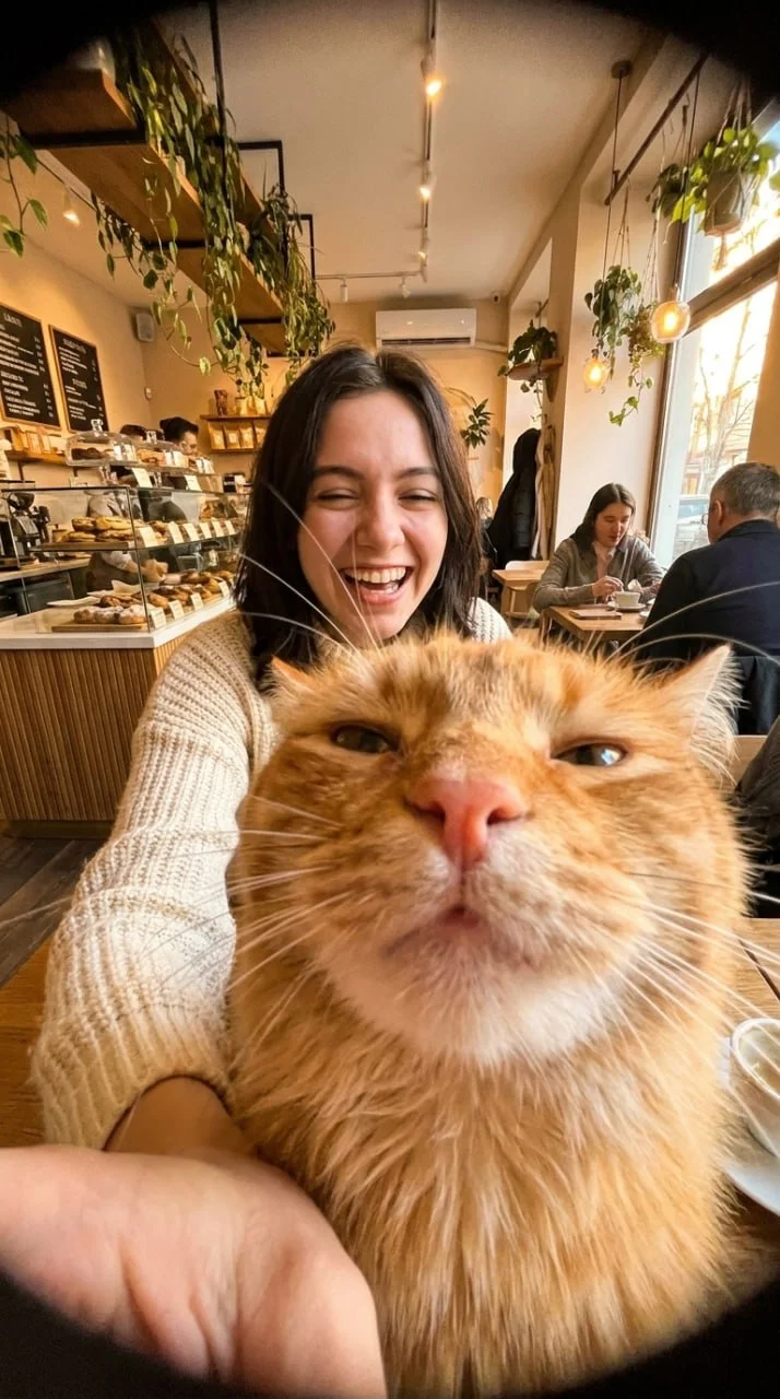 👾 Забавное фото с котиком