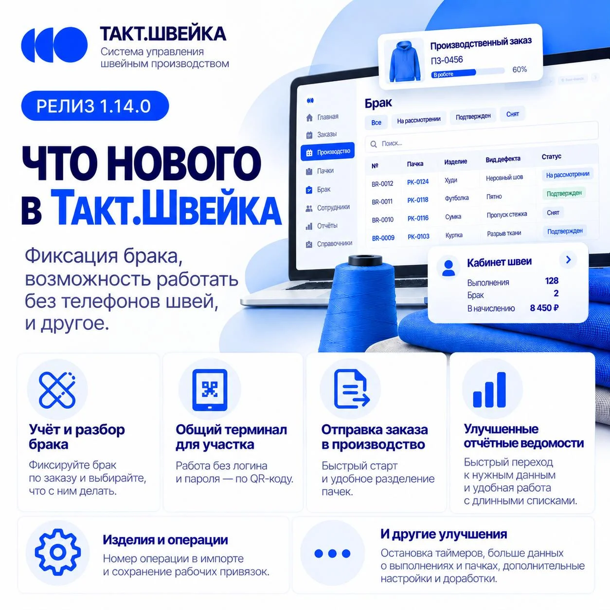 🚀 Вышло обновление Такт.Швейка 1.14.0