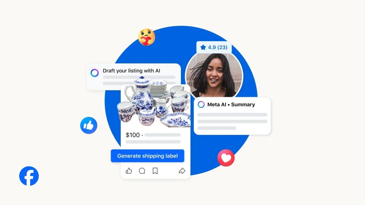 Meta добавила ИИ‑фичи в Facebook Marketplace