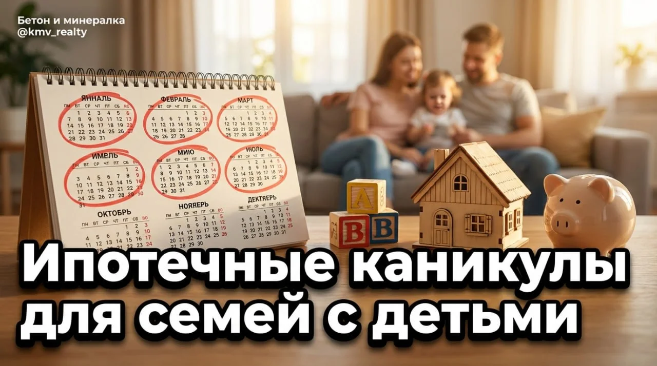 Ипотечные каникулы для семей с детьми