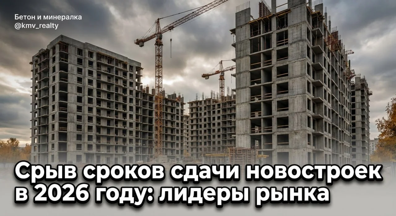 Срыв сроков сдачи новостроек в 2026 году: лидеры рынка